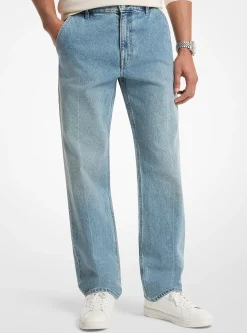 Jean Finn en denim extensible à coupe droite