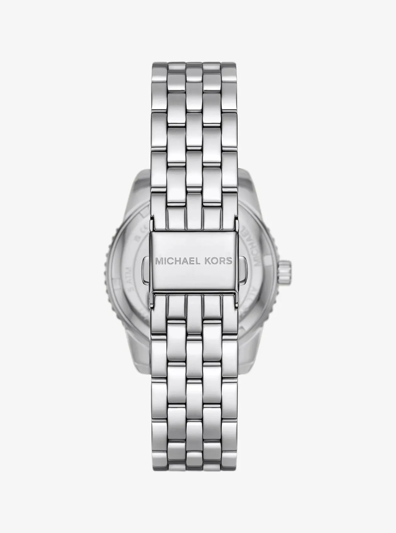 Mini montre Bryant argentée à pierres pavées et logo