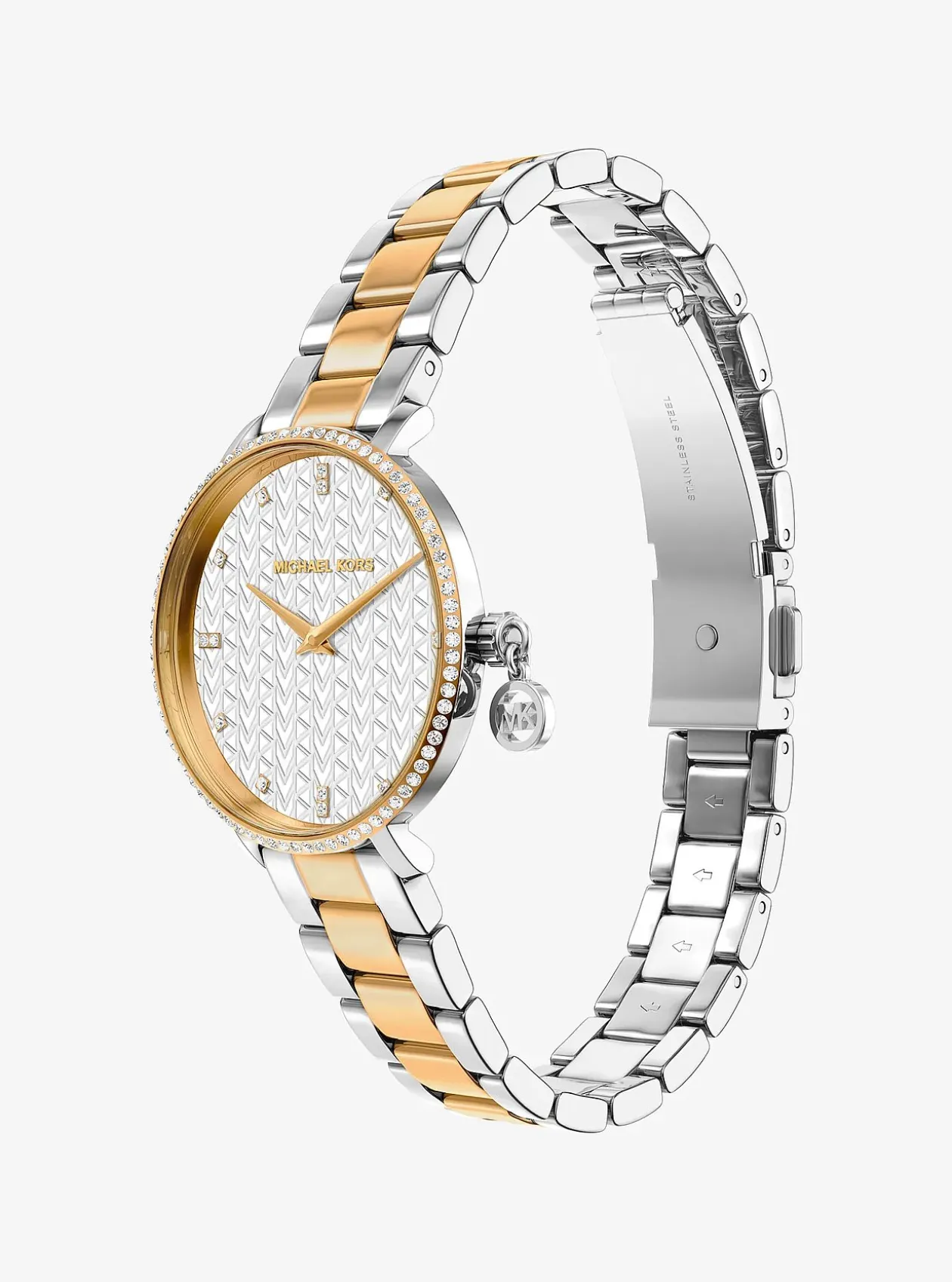 Mini montre Pyper bicolore à pierres pavées