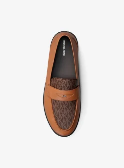 Mocassin Wesley en cuir et à logo Signature