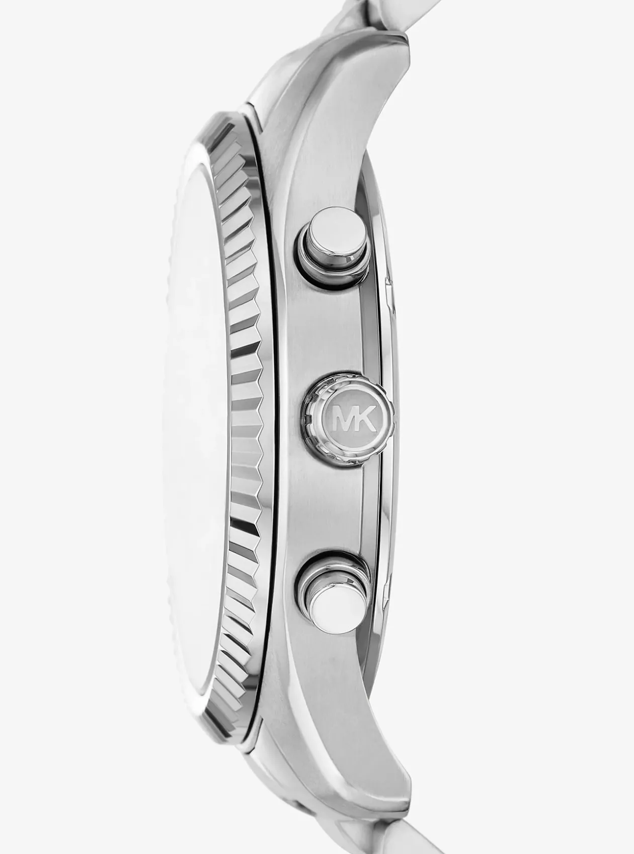 Montre Lexington argentée surdimensionnée