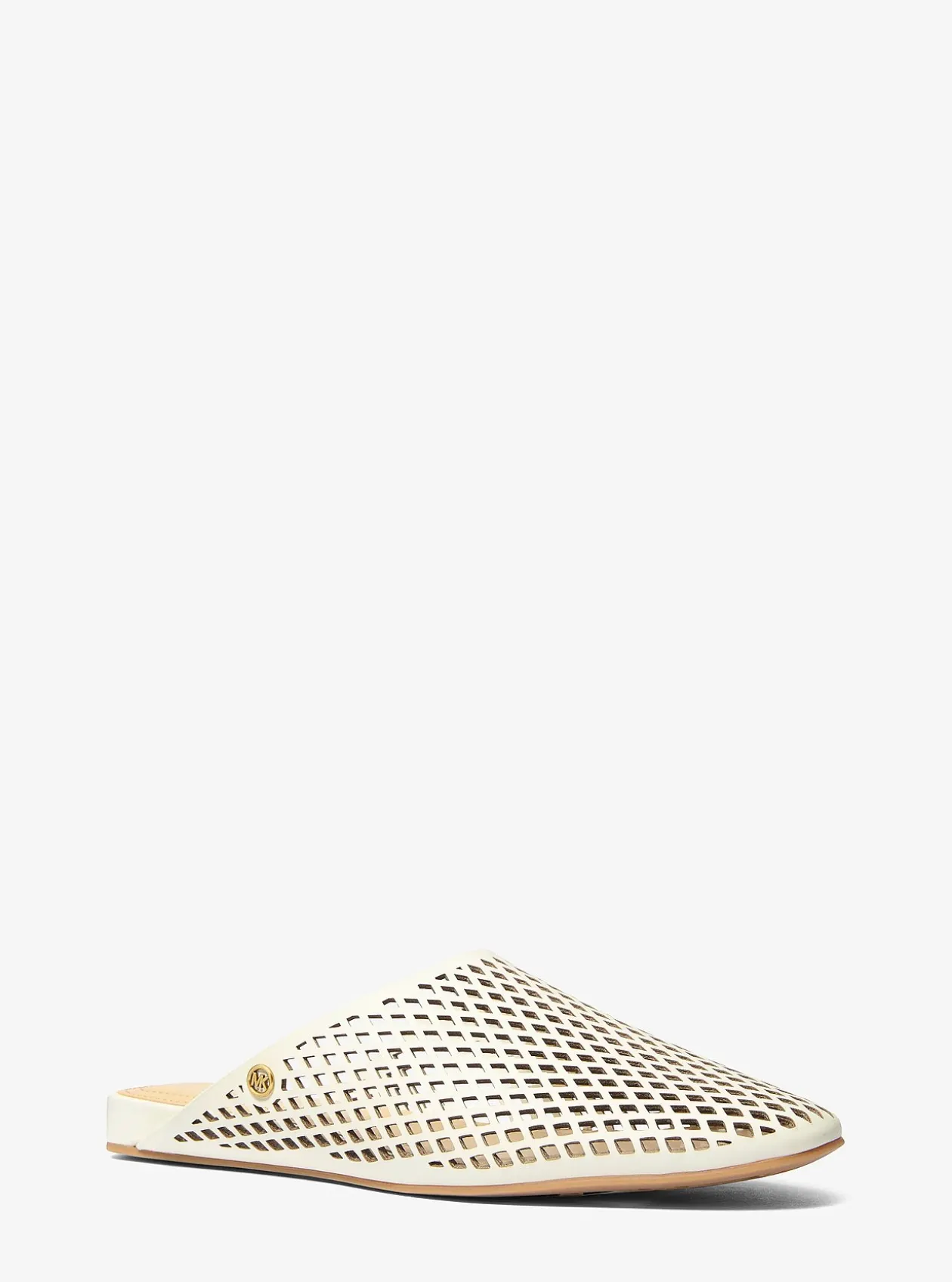 Mule Cady en cuir perforé
