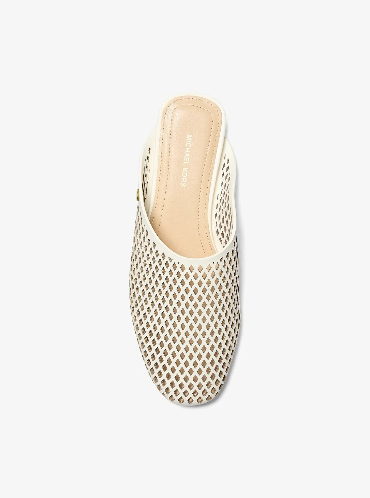 Mule Cady en cuir perforé