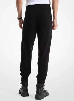Pantalon de jogging en mélange de laine et cachemire