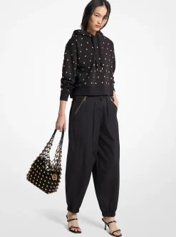 Pantalon de survêtement parachute en popeline de coton