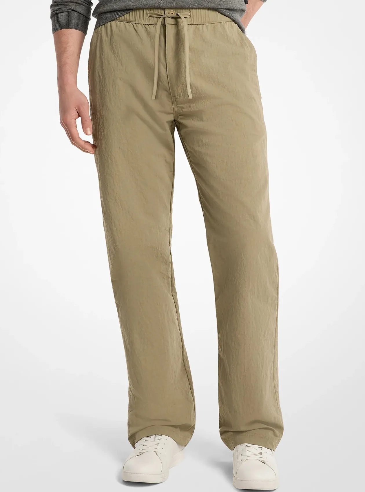 Pantalon en nylon froissé