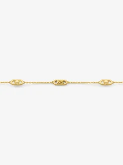 Petit collier à maillons Astor, en argent sterling plaqué en métal précieux