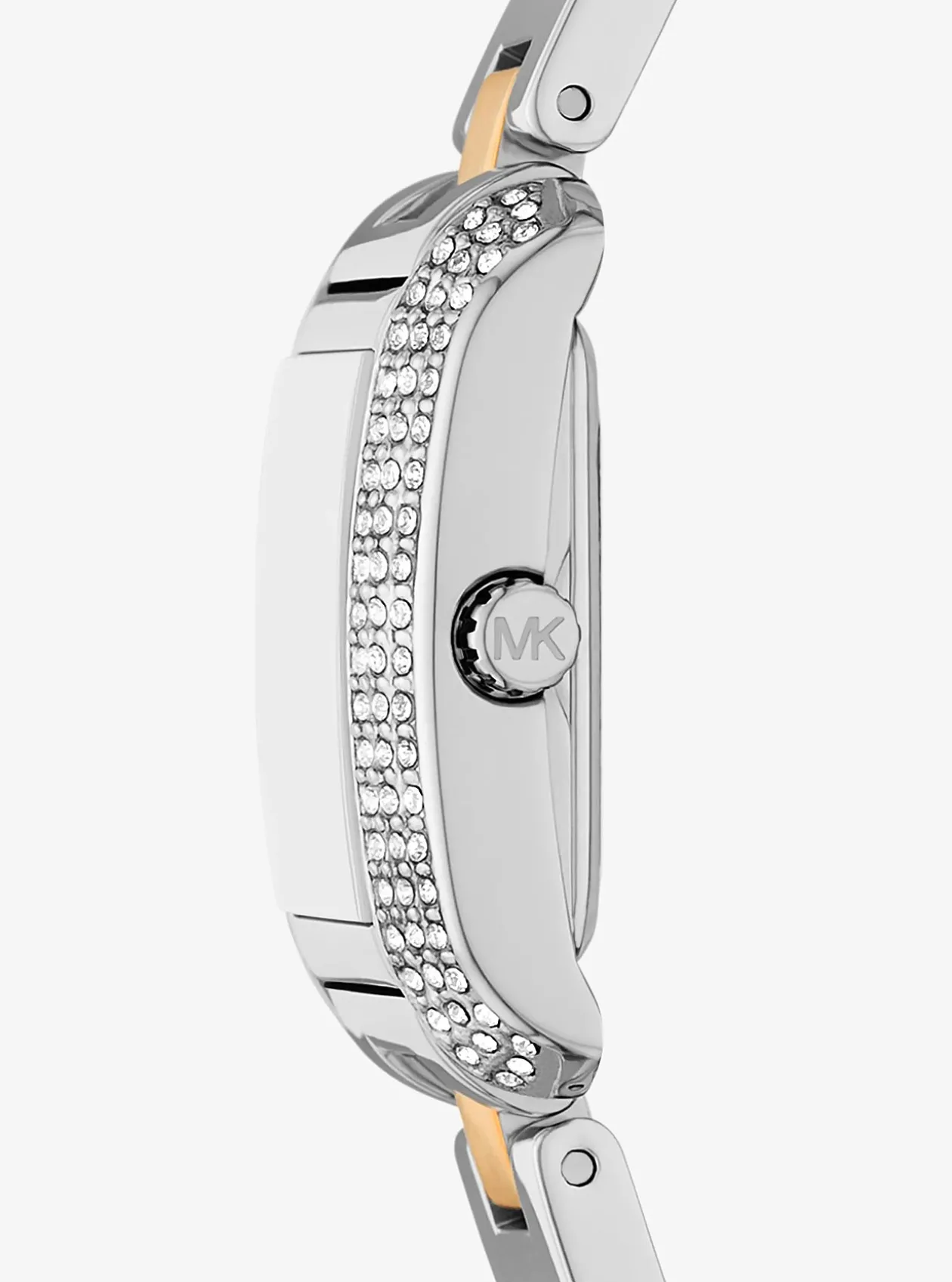 Petite montre Emery bicolore à pierres pavées