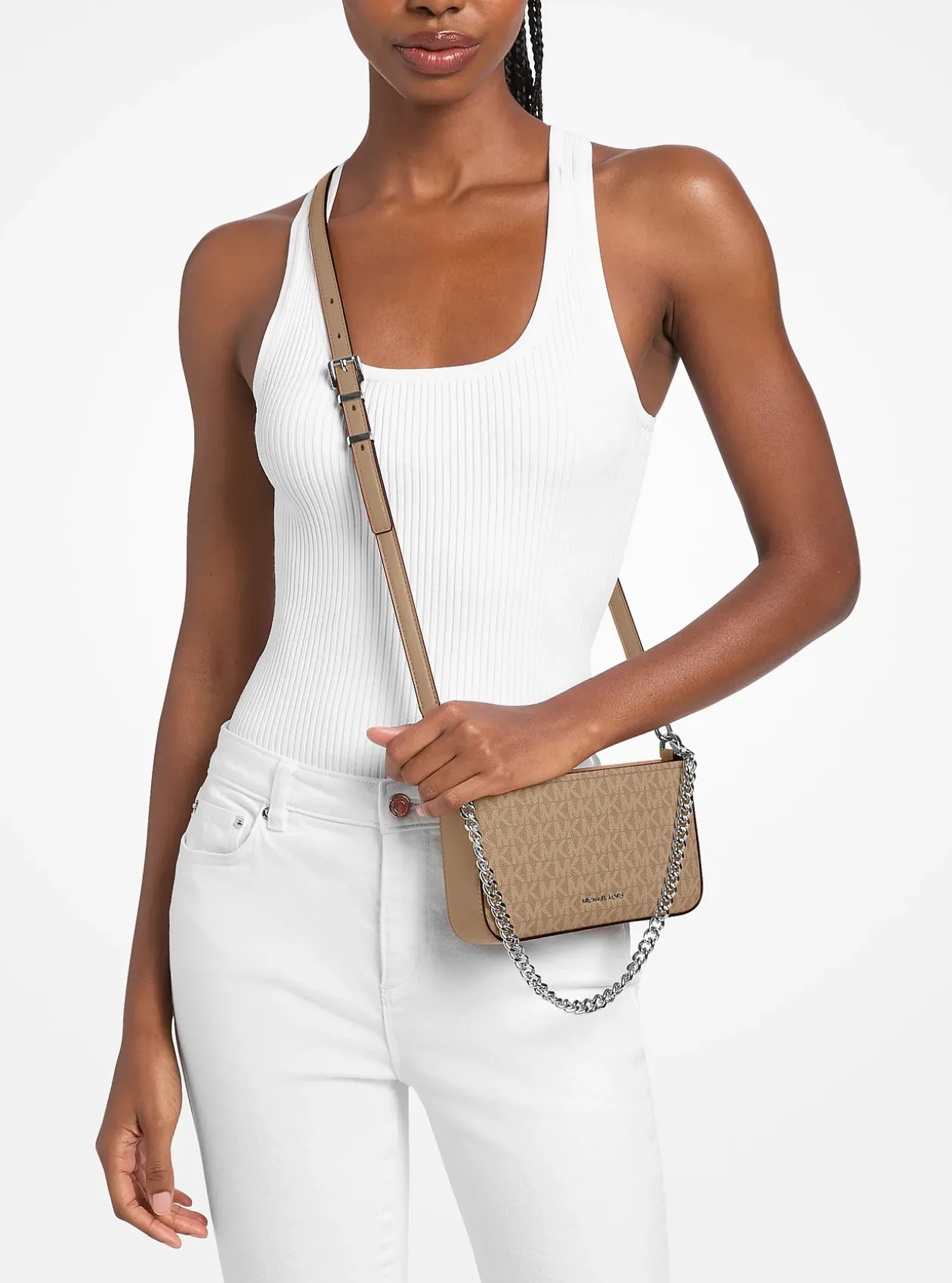 Petite pochette Bryant convertible à logo Signature