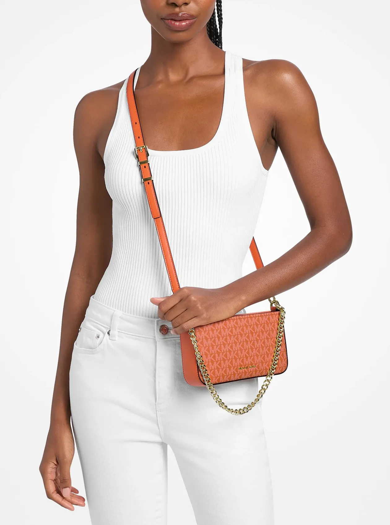 Petite pochette Bryant convertible à logo Signature