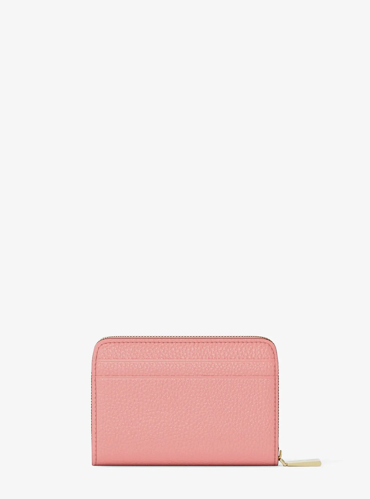 Petit porte-cartes entièrement zippé Jet Set en cuir grainé
