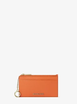 Petit porte-cartes Jet Set en cuir grainé