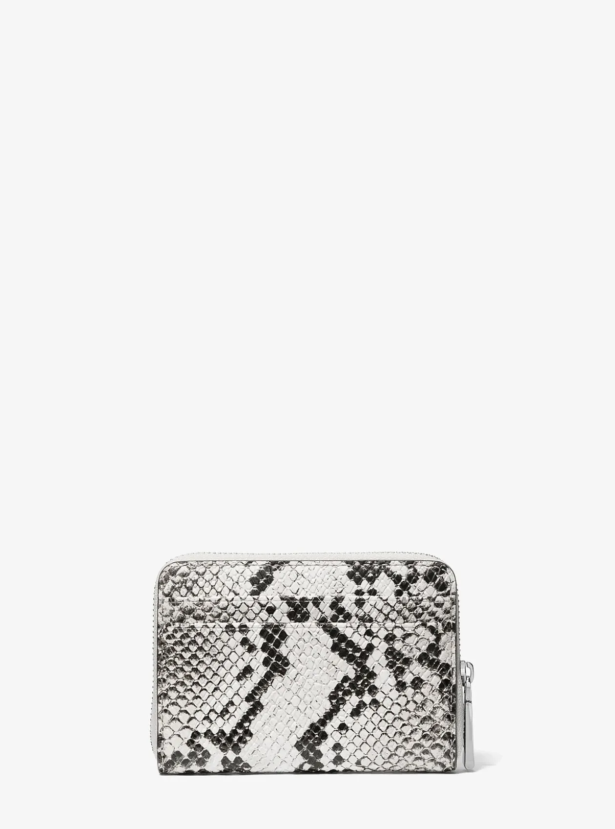 Petit portefeuille Jet Set en cuir effet serpent en relief