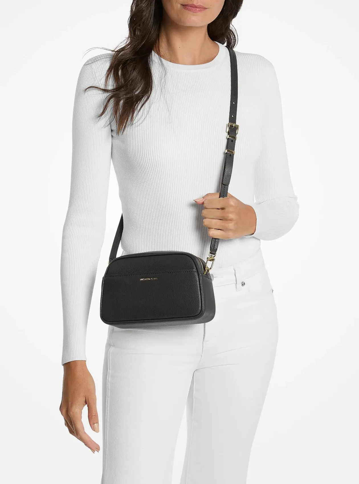 Petit sac à bandoulière Jet Set pour appareil photo en cuir