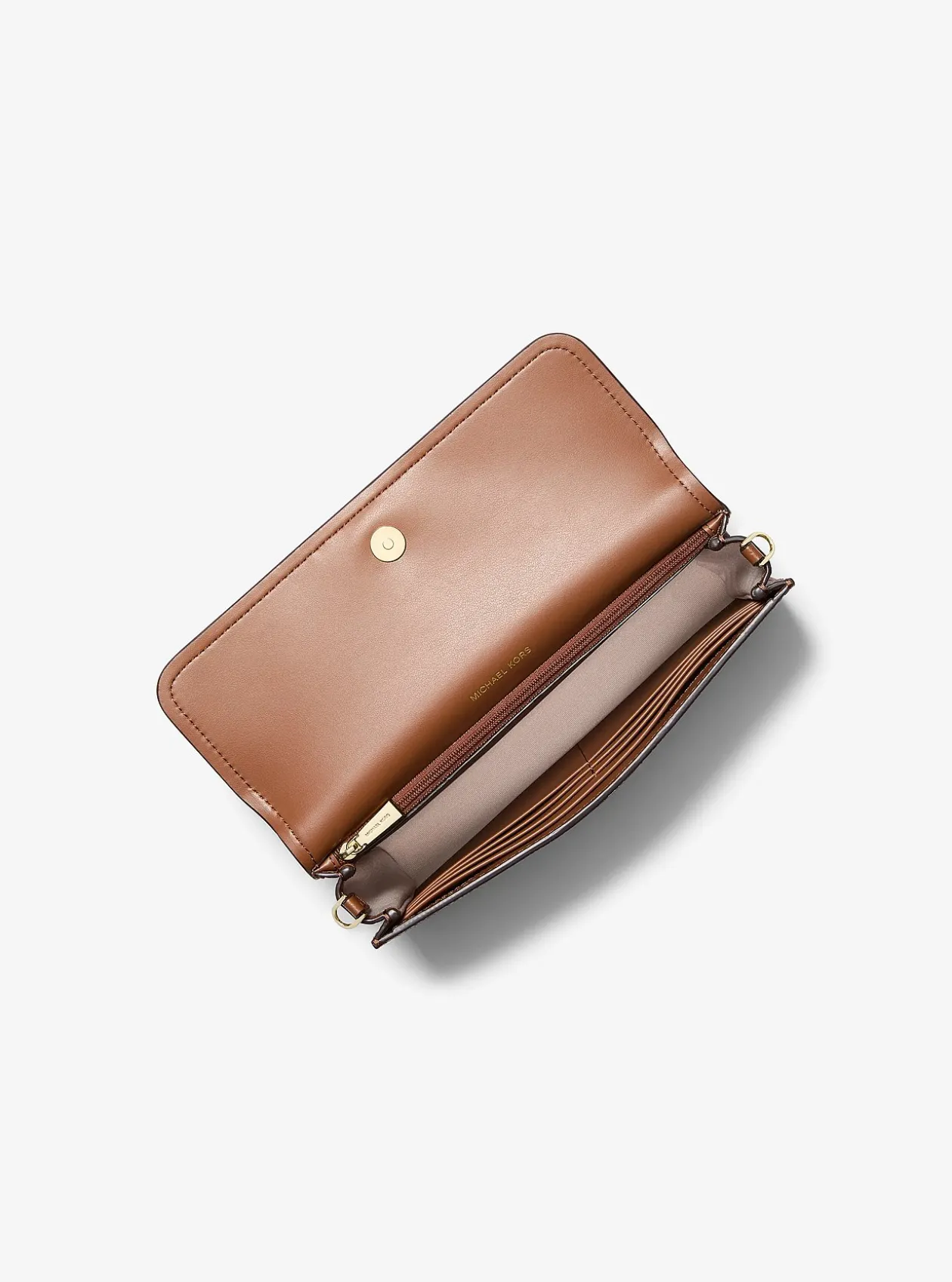 Petit sac à bandoulière pour smartphone Jet Set en cuir grainé