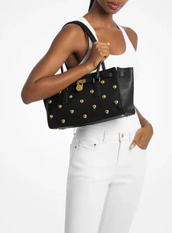 Petit sac Hamilton Moderne en cuir clouté