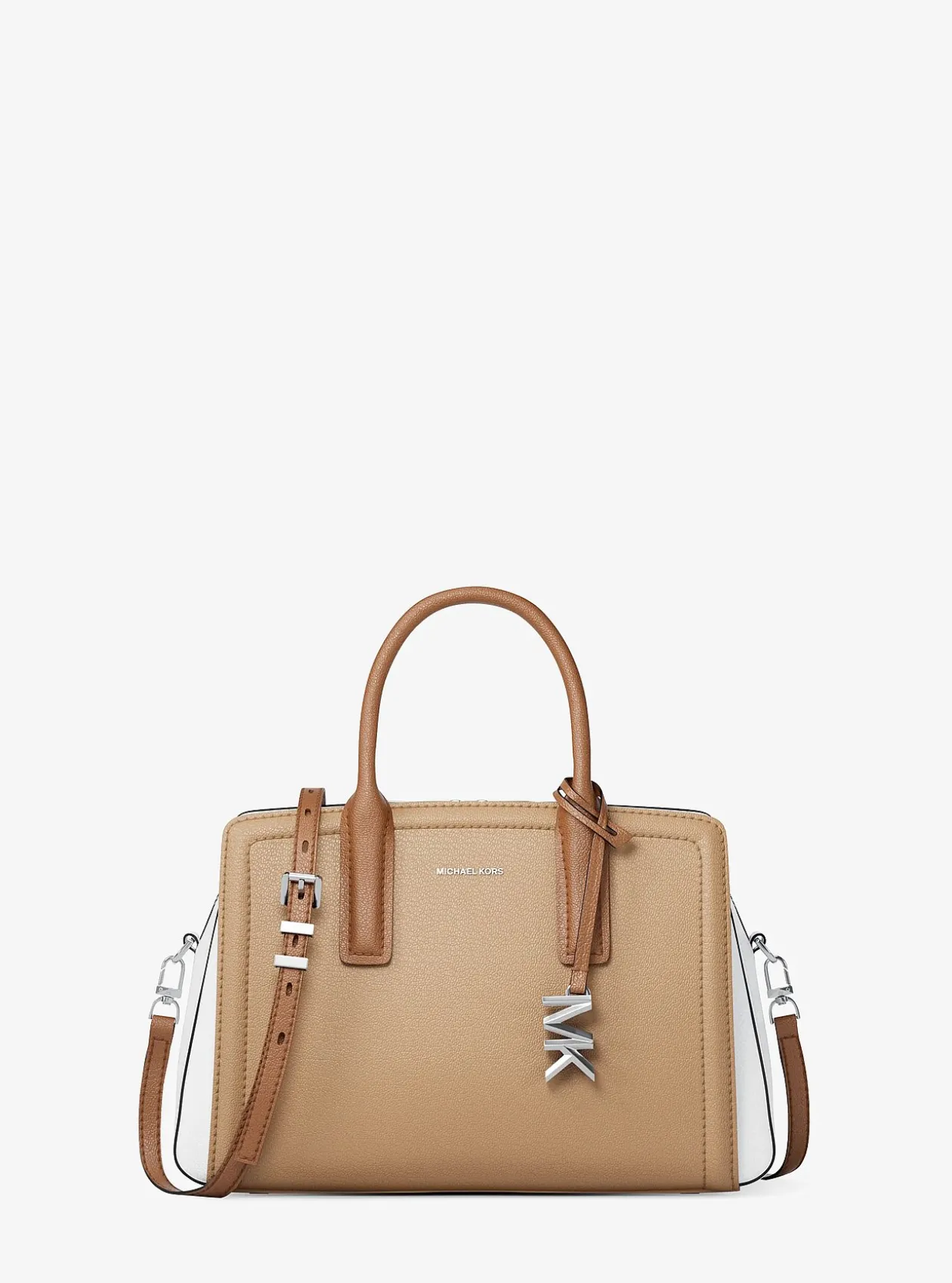 Petit sac Laila en cuir à couleurs contrastées