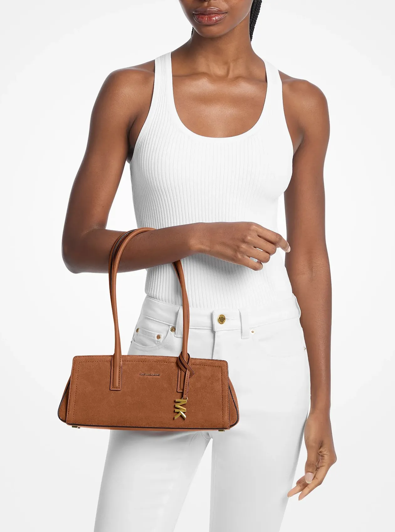Petit sac porté épaule Laila en daim