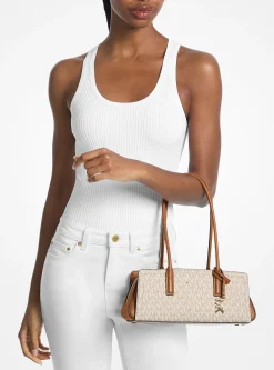 Petit sac porté épaule Laila à logo Signature
