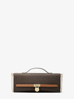 Pochette Hamilton Moderne de taille moyenne à logo Signature