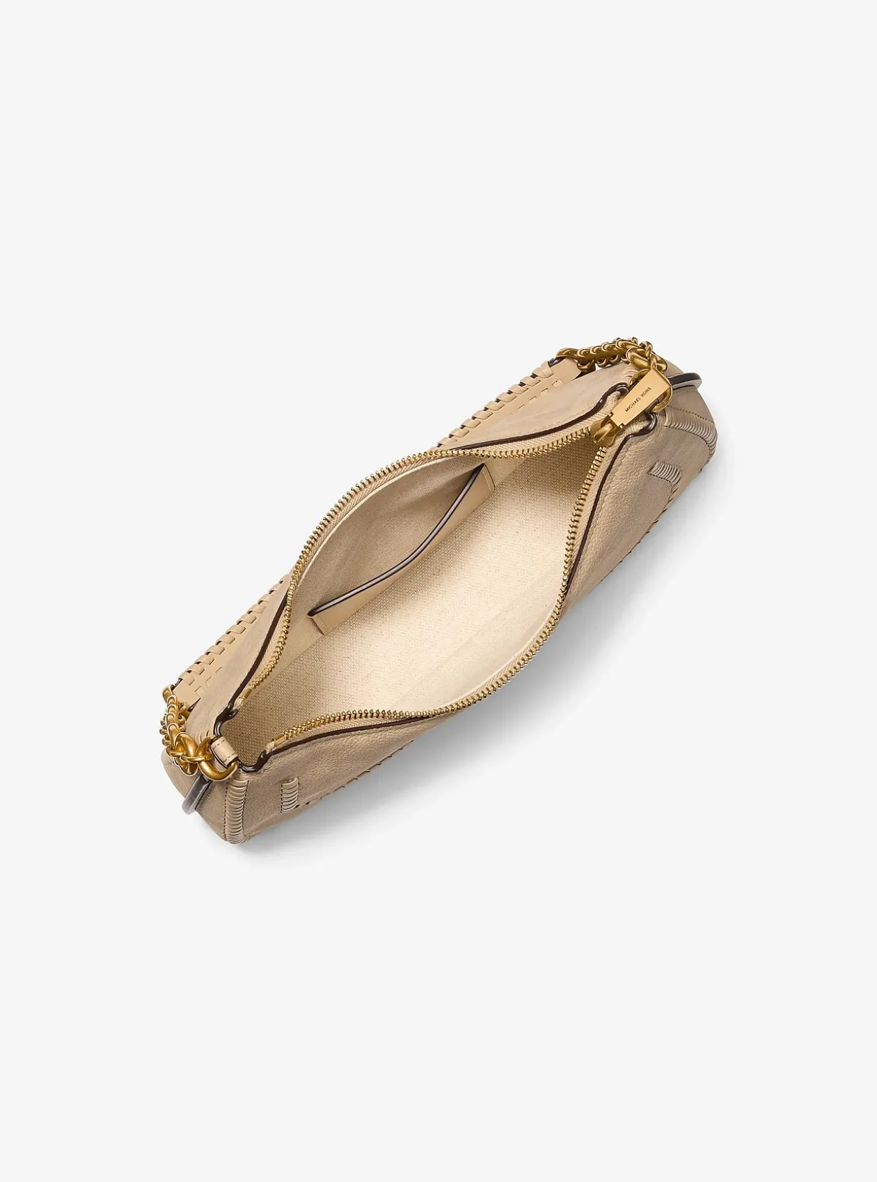 Pochette Nolita de taille moyenne en cuir grainé à chaîne