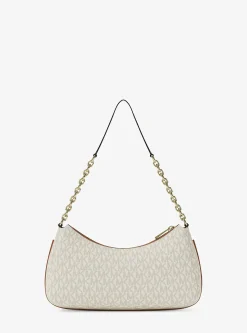 Pochette Nolita de taille moyenne à chaîne et logo Signature