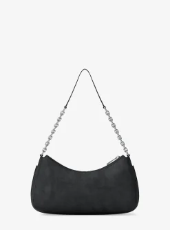 Pochette Nolita de taille moyenne en nubuck à chaîne