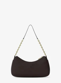 Pochette Nolita de taille moyenne en nubuck à chaîne