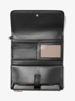 Pochette à sangle Jet Set pour smartphone de taille moyenne en cuir grainé