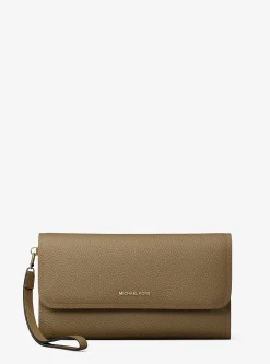 Pochette à sangle Jet Set pour smartphone de taille moyenne en cuir grainé