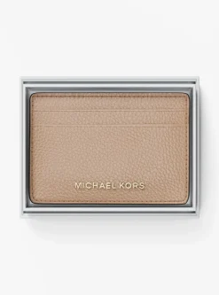 Porte-cartes en cuir grainé