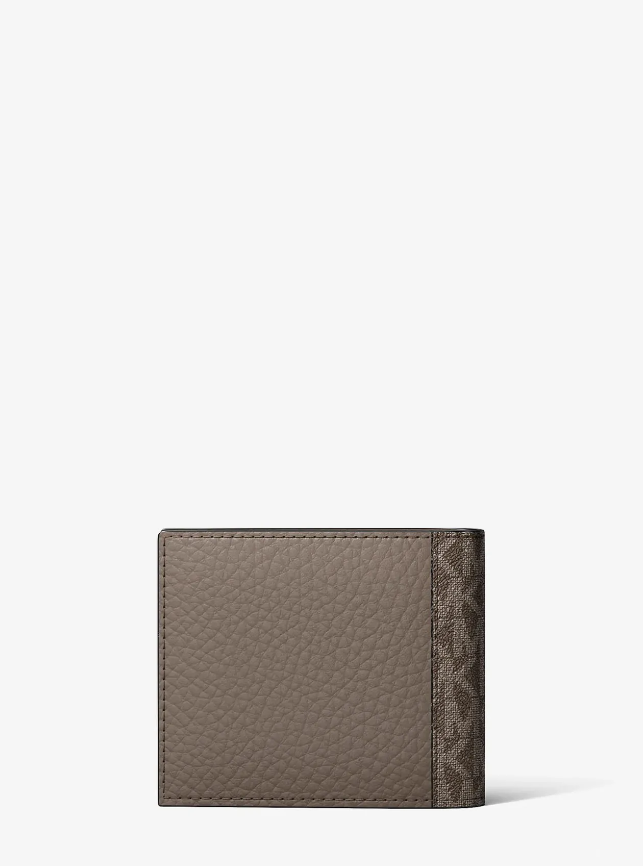 Portefeuille compact Cooper en cuir à logo Signature avec porte-cartes