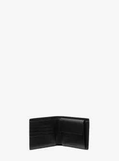 Portefeuille compact Greyson à logo avec compartiment à monnaie