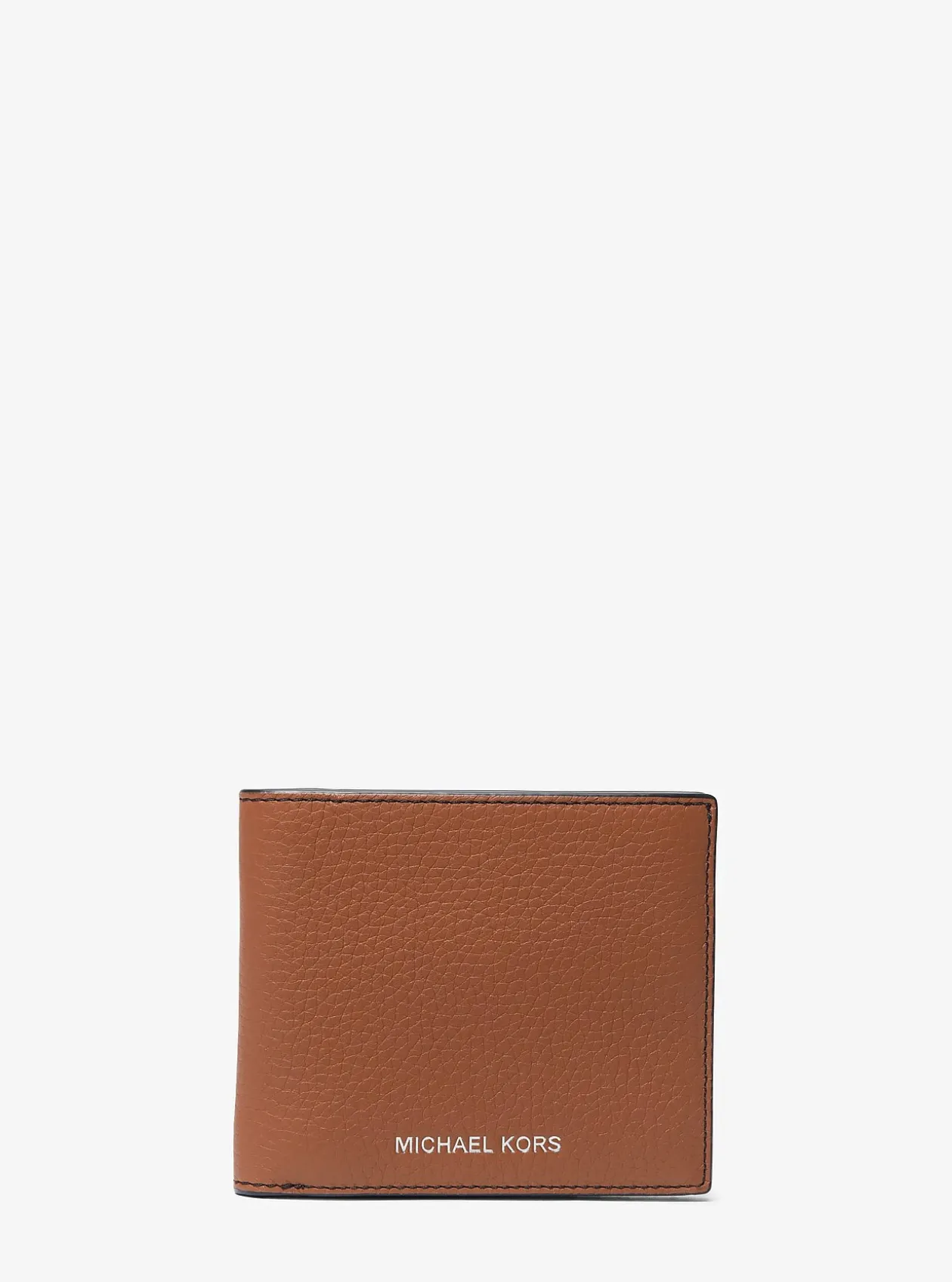 Portefeuille compact Hudson en cuir grainé