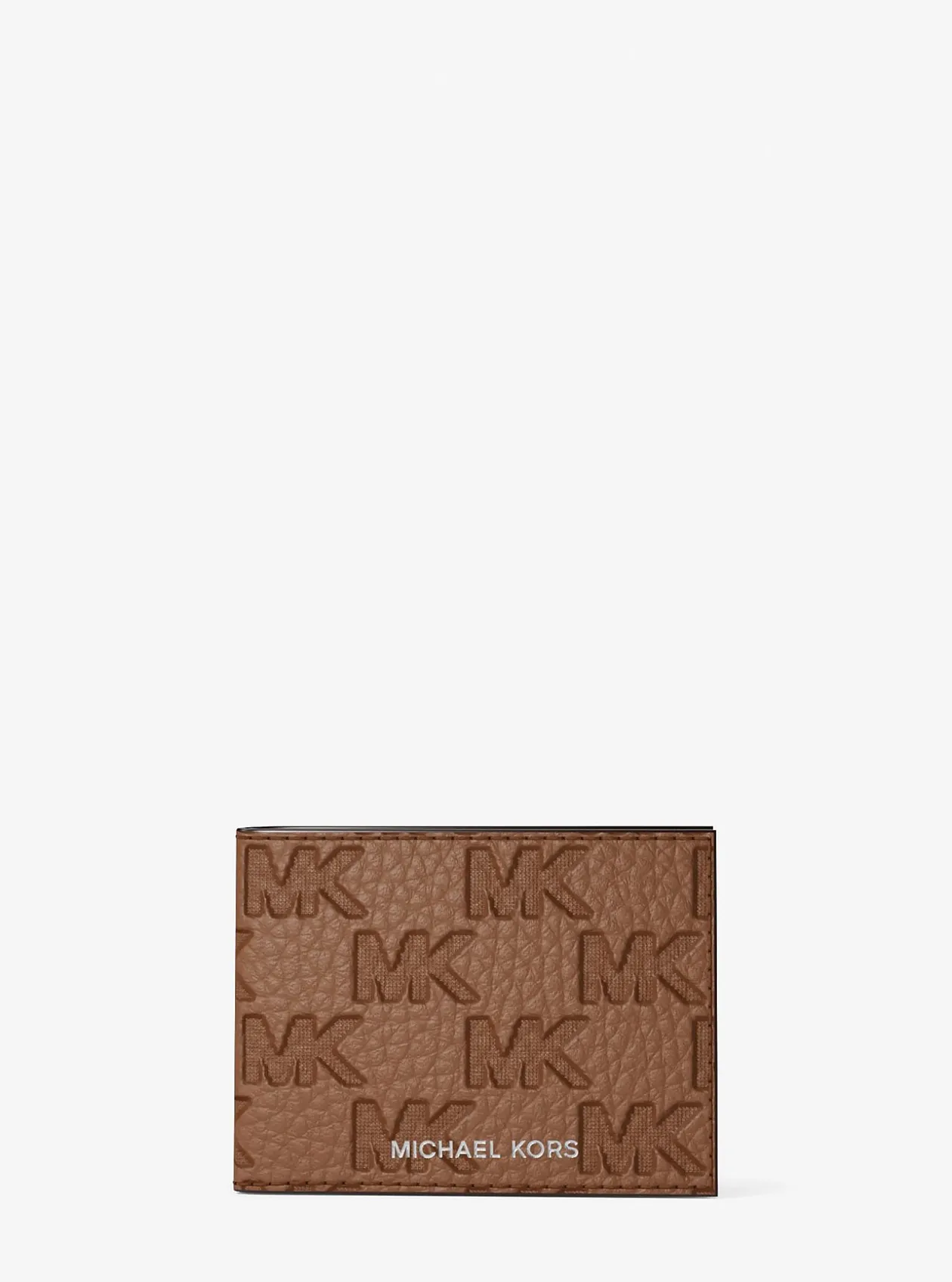 Portefeuille compact Hudson avec porte-cartes en cuir à logo en relief