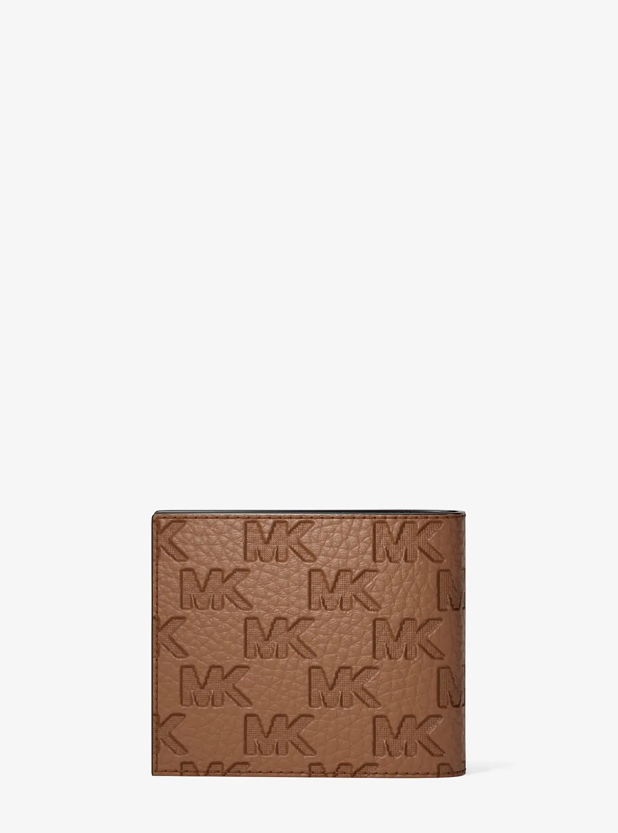 Portefeuille compact Hudson avec porte-cartes en cuir à logo en relief