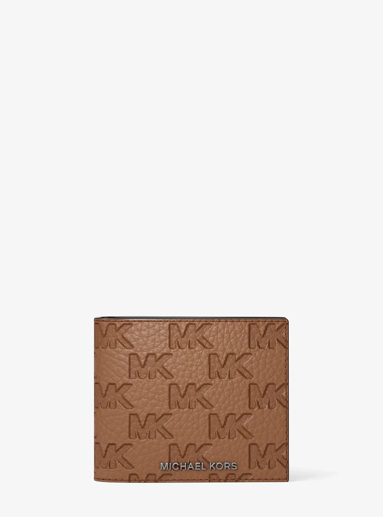 Portefeuille compact Hudson avec porte-cartes en cuir à logo en relief