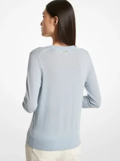 Pull en laine mérinos mélangée