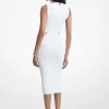 Robe mi-longue en tricot extensible