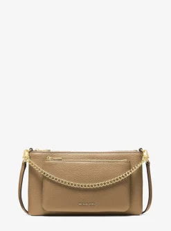 Sac à bandoulière Jet Set convertible de taille moyenne en cuir grainé