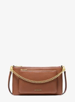 Sac à bandoulière Jet Set convertible de taille moyenne en cuir grainé
