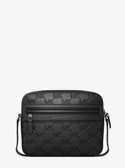 Sac à bandoulière Jet Set en cuir à logo en relief