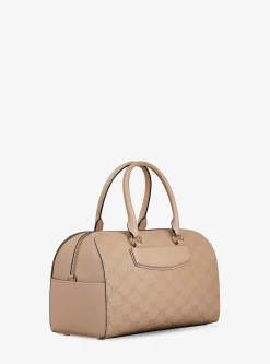 Sac marin à bandoulière Jet Set Travel de taille moyenne en cuir à logo en relief
