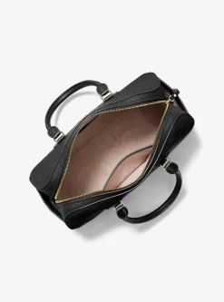 Sac marin à bandoulière Jet Set Travel de taille moyenne en cuir à logo en relief