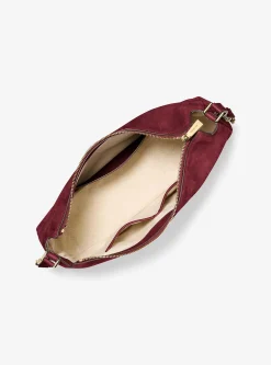 Sac porté épaule convertible Nolita de taille moyenne en nubuck