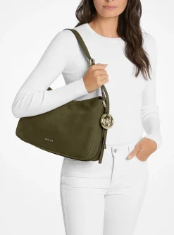 Sac porté épaule convertible Nolita de taille moyenne en nubuck