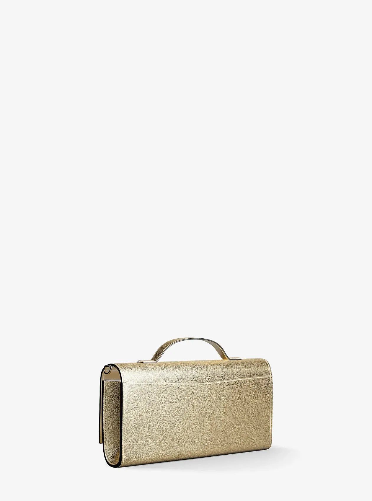 Sac porté épaule Hamilton Moderne convertible de taille moyenne en cuir métallisé