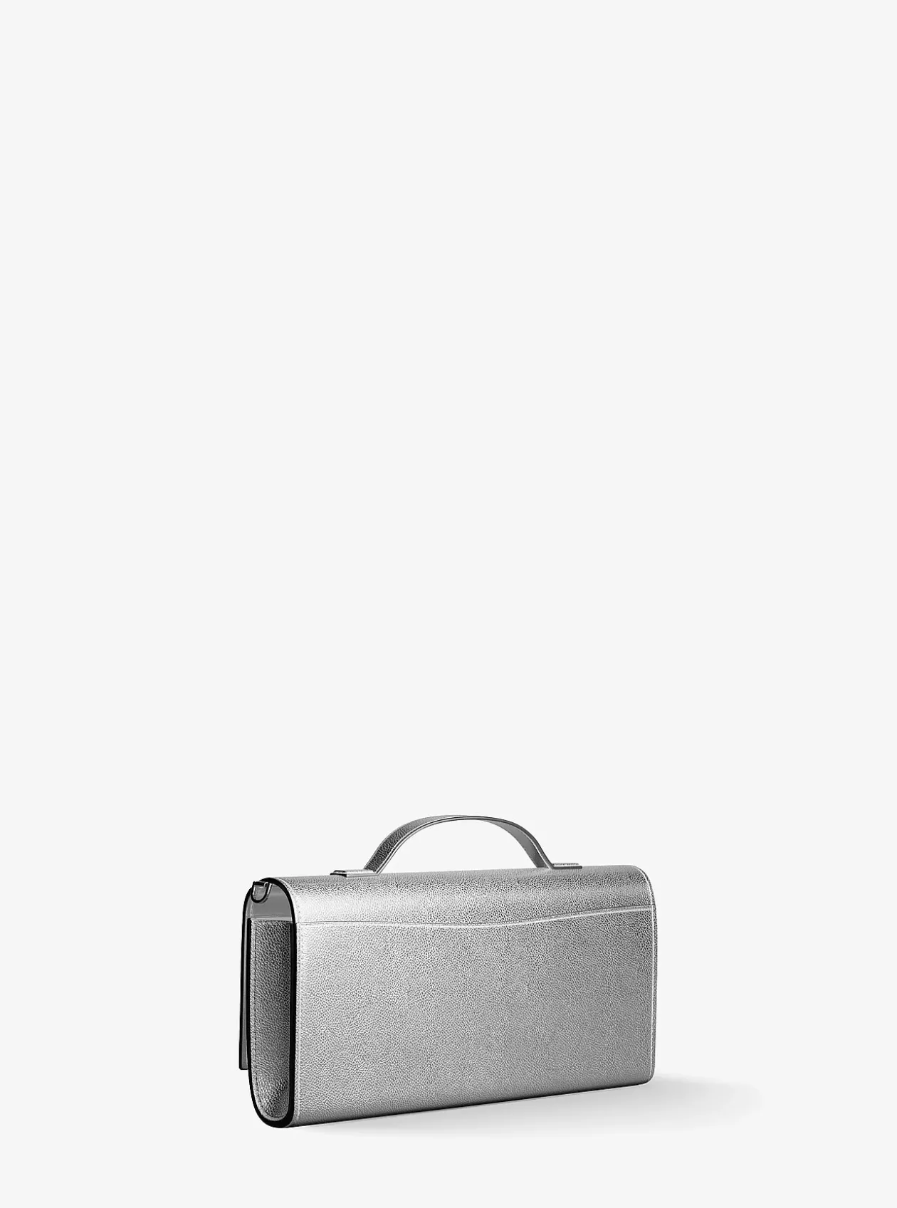 Sac porté épaule Hamilton Moderne convertible de taille moyenne en cuir métallisé