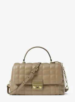 Sac Tribeca de taille moyenne en cuir matelassé