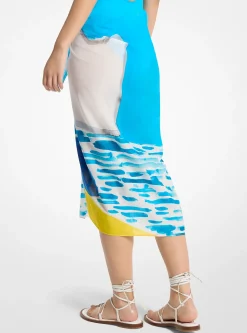 Sarong en linon de coton Michael Kors X Christina Zimpel
